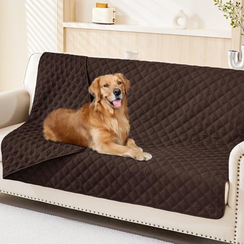 Smiry Waterproof Reversible Pet Couch Covers for Dogs
