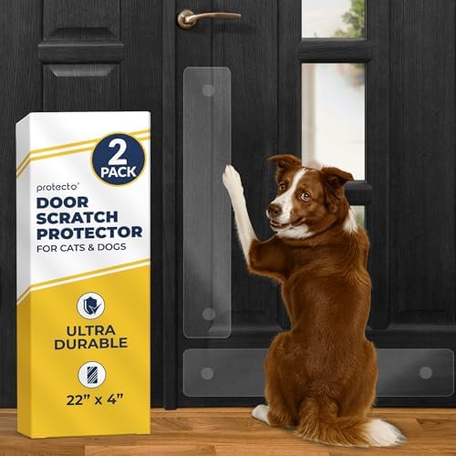 PROTECTO 2Pack Door Protector from Dog Scratching, 22x4 Door Scratch Guard