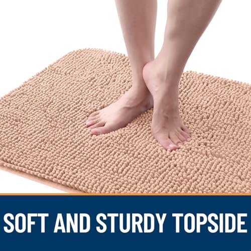 OLANLY Dog Door Mat for Muddy Paws 59x20, Super Absorbent Chenille Mud Mat