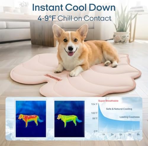 Dog Cooling Mat Washable Pet Cooling Mat, Self Cooling Mat for Dogs Large