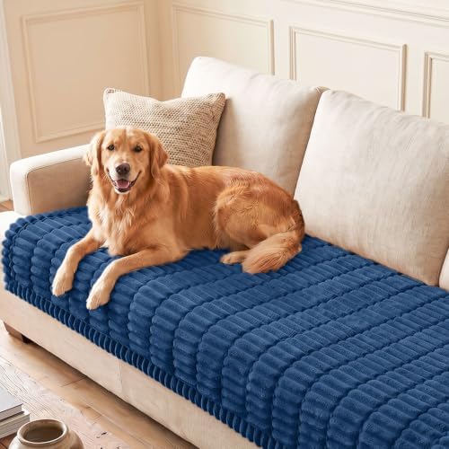 hyha Couch Cover for Dogs, Washable Non Slip Plush Flannel Sofa Protector