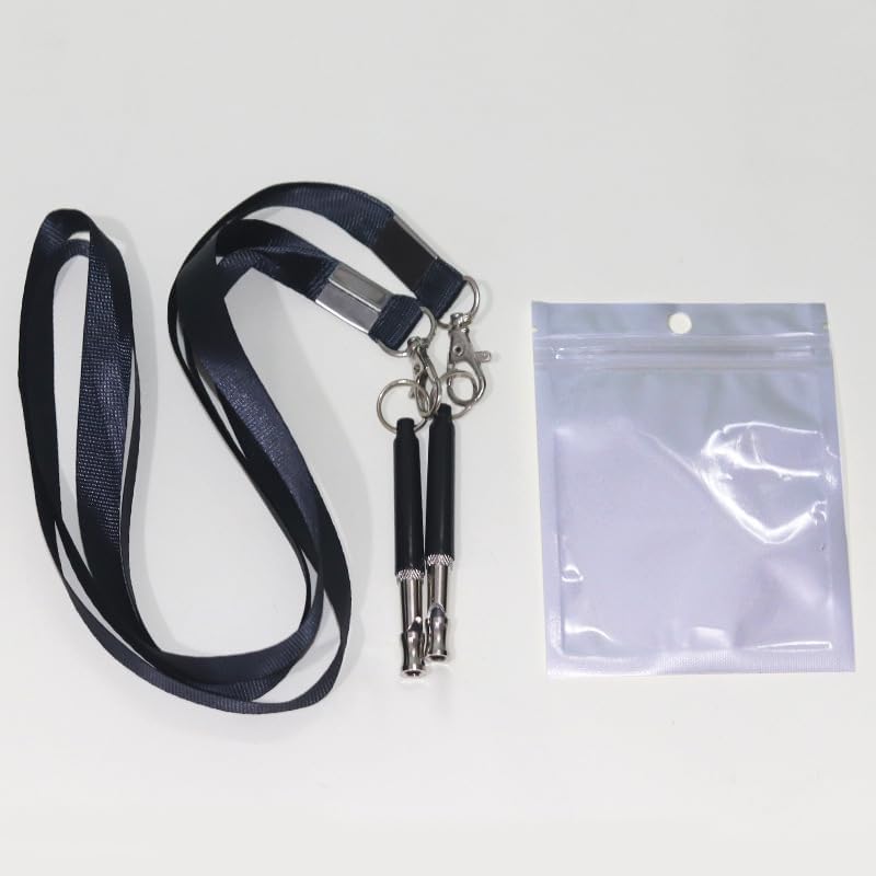 2 Pieces of Dog Whistle to Make The Dog Quickly Stop Barking, Adjustable ultrasonic Silent Dog Whistle, Professional Recall Dog Training Whistle, with Lanyard (red)