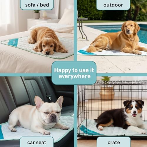 INSPECTOR TAIL Dog Cooling Mat, Indoor & Outdoor, Large Self Cooling Pad