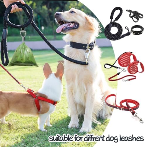 Dog Poop Bag Holder, Waste Bag Holder, Dog Poop Bag Carrier, Hand Free Holder (10 pack, Grey)