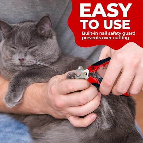 Warren London Cat Nail Clipper | Kittens Small Dogs | Stainless Steel Blade | Nail Safety Guard | Precision Grooming Tool