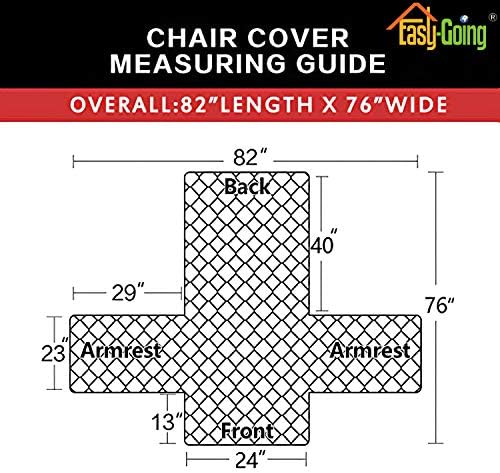 Easy-Going Reversible Couch Cover, Small Chair, Greyish Green/Beige
