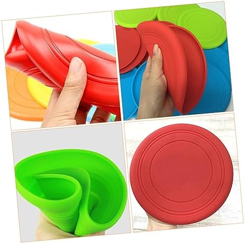 5pcs Pet Flying Disc Toy Outdoor Dog Chewing Toys for Interactive Play Soft and Washable for and Water Activities
