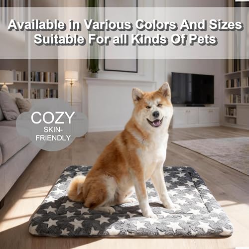 4 Pcs Washable Orthopedic Dog Bed Kennel Pad Indoor Outdoor Crate Mat 24In