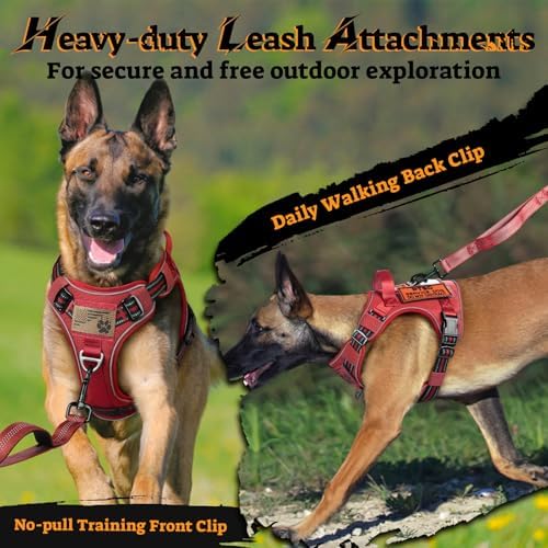 rabbitgoo Tactical Dog Harness Medium Sized, No Pull Service Pet Vest