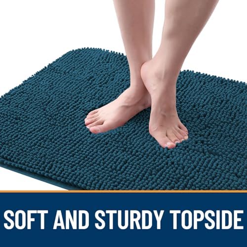 OLANLY Dog Door Mat for Muddy Paws 59x24, Super Absorbent Chenille Mud Mat