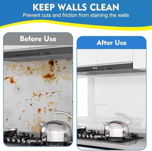 Clear Electrostatic Wall Protective Film, Clear Contact Paper Peel and Stick Wallpaper for Furniture, Dog, Trash Can, Food Splash, Back Chair (10M)
