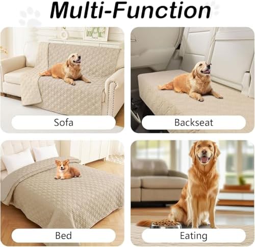 hyha Waterproof Dog Bed Blanket - Soft Pet Blanket & Sofa Cover for Dogs
