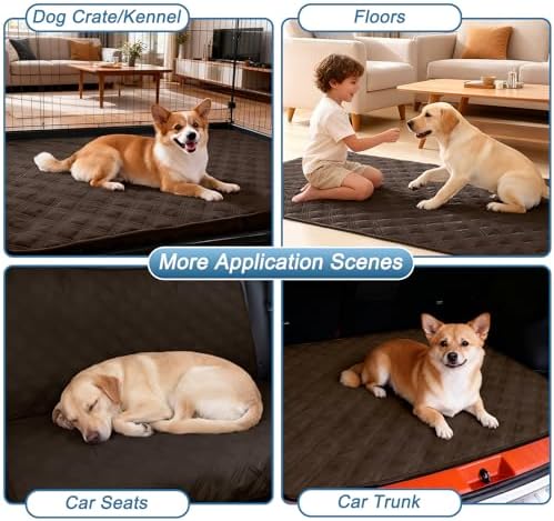 hyha Waterproof Reversible Dog Blanket, Soft Couch Cover for Dogs Washable