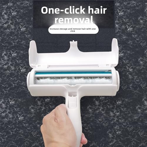 Reusable Pet Hair Remover Roller, Self-Cleaning Lint Roller for Furniture, Sofa, Carpet & Clothes, Washable Fur Remover Tool for Dog & Cat Hair