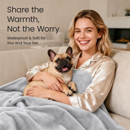 LOOBANI Waterproof Blanket for Couch, Reversible Leakproof, 40"x60"