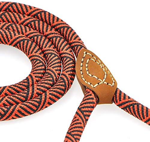 Mile High Life Dog Leash with Genuine Leather-Wrapped Ends, 4/5/6FT