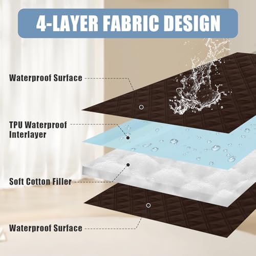 Smiry Waterproof Reversible Pet Couch Covers for Dogs