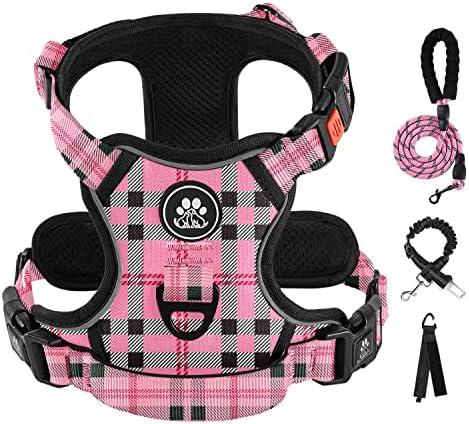 IVY&LANE No Pull Dog Harness for Large Dogs,Reflective Dog Vest Harness