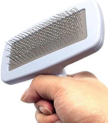 Pet Slicker Brush for Dogs & Cats (Large, Green)