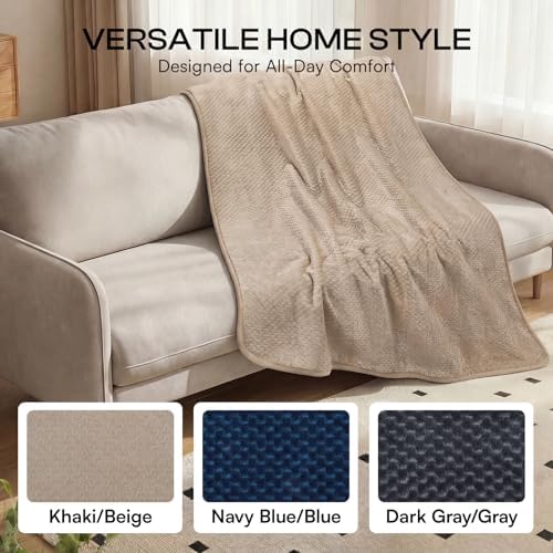 Luciphia Waterproof Blanket for Dog, Washable Reversible Fleece Pet Throw