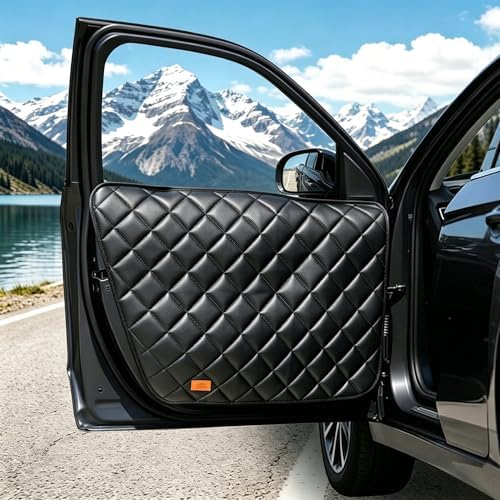 Dog Car Door Protector,PU Leather Dog Car Door Covers,2-Pack,Regular