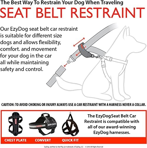 EzyDog Universal Dog Seat Belt Restraint for Cars