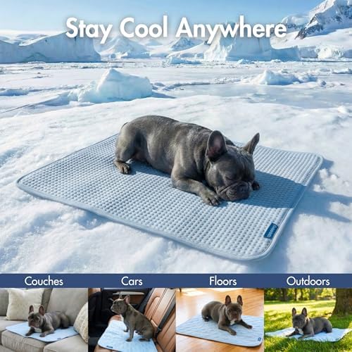 Spark Paws FrostCore Dog Cooling Mat - Non Gel Self Cooling Pet Pad