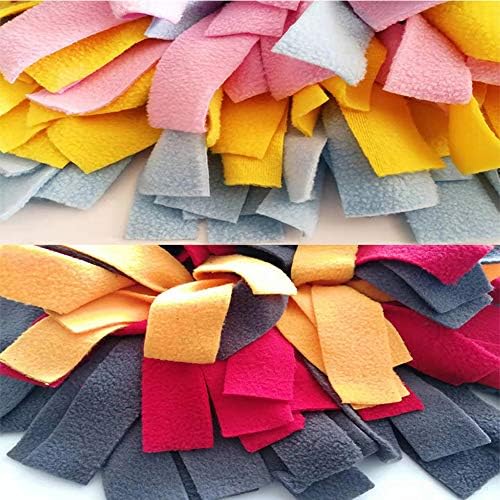 Snuffle Mat for Dogs, Durable Washable Dog Cat Slow Feeding Mat,Dog Puzzle Enrichment Toys, Dog Sniffing Pad Anti Slip Nosework Blanket for Distracting Smell Training Foraging,A,S