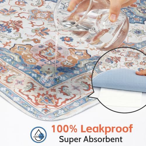 Washable Pee Pads for Dogs, 2 Pack Reusable Puppy Training Pads 24"x18" Super Absorbent Waterproof Dog Training Pads, Non-Slip Potty Pads, Whelping Pads Litter Mat Beige