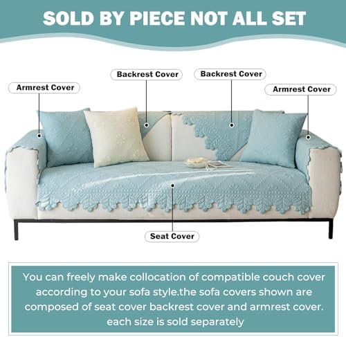 Cotton Quilted Couch Covers for Sofa Farmhouse Sofa Covers Washable