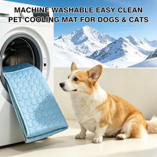 Mannice Dog Cooling Mat, Thick & Durable Cooling Mat for Dogs(Q-Max>0.4)