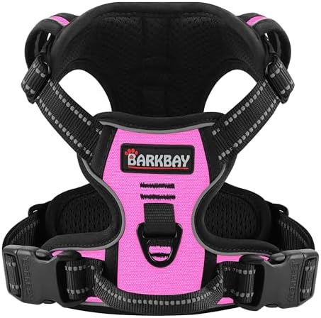 BARKBAY Dog Harness for Medium Sized Dog No Pull 2 Leash Clips Dog Vest