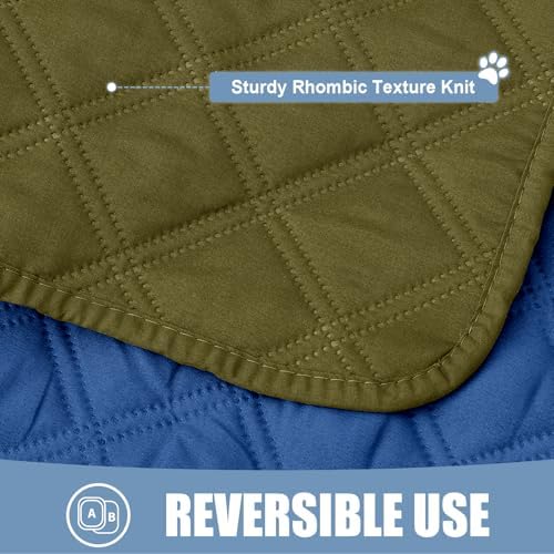 Smiry Waterproof Reversible Pet Couch Covers for Dogs