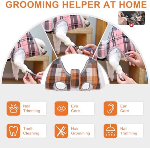 BEAUTYZOO Medium Dog Grooming Hammock Harness, Nail Trim Restraint Sling, M