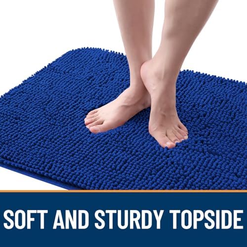 OLANLY Dog Door Mat for Muddy Paws 47x20, Super Absorbent Chenille Mud Mat