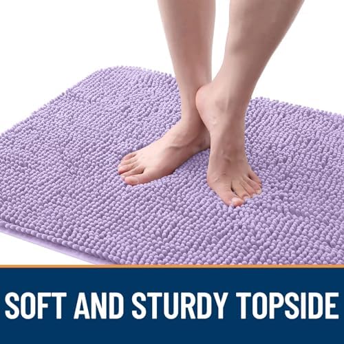 OLANLY Dog Door Mat for Muddy Paws 47x32, Super Absorbent Chenille Mud Mat