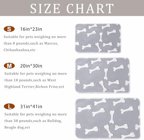 1 Pack 3 Blankets for Dog Puppy Cat (Large 41x31'', Star, Bone, Love)