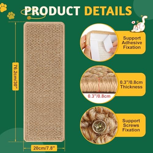 ENONCI Door Protector from Cat Scratching 30x7.8 Cat Wall Corner Scratcher