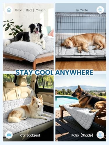 Mora Pets Dog Cooling Mat Pet Cooling Pad for Large Dogs & Cats Q-Max>0.5