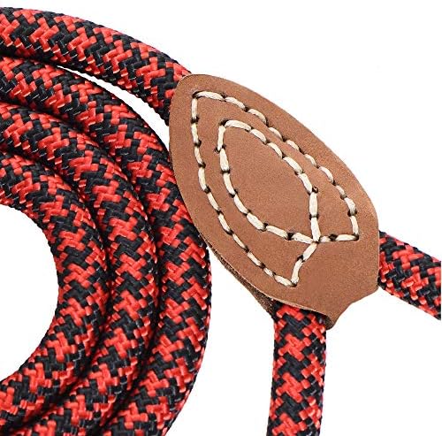Mile High Life Dog Leash with Genuine Leather-Wrapped Ends, 4/5/6FT