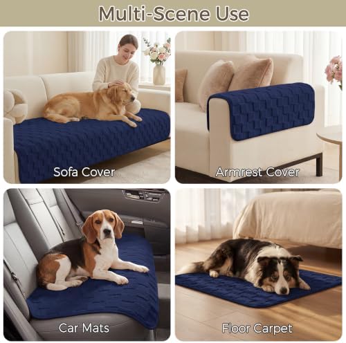 Foxdecor Couch Cover for Dogs Sofa Covers Non Slip Couch Pad Pet Friendly