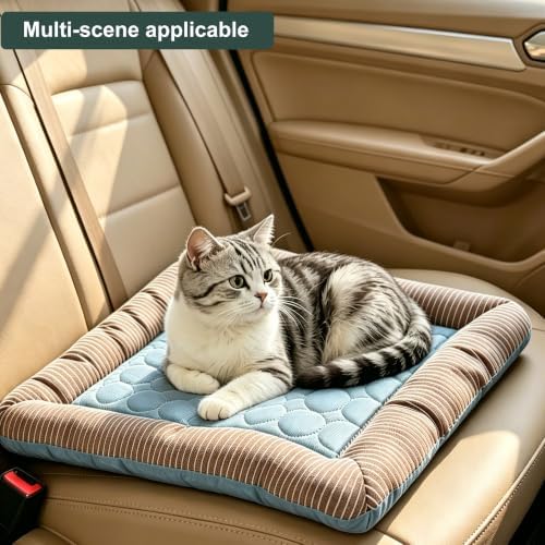 RPGT Cooling Mat for Cats 13" x 18" Pet Cooling Bed for Indoor Cats & Dogs