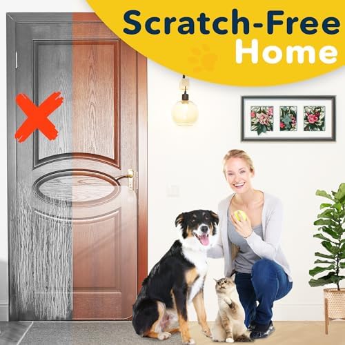 PROTECTO 2 Pack Door Protector from Dog Scratching, 35.5x24 - Door Guard