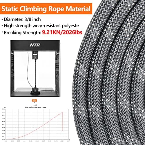 NTR Heavy Duty Dog Leash, 15FT Training Leash with Swivel Lockable Hook, Padded Handle and Highly Reflective Threads, Dog Lead for Walking, Hunting, Camping, Backyard for Small Medium Large Dog, Grey