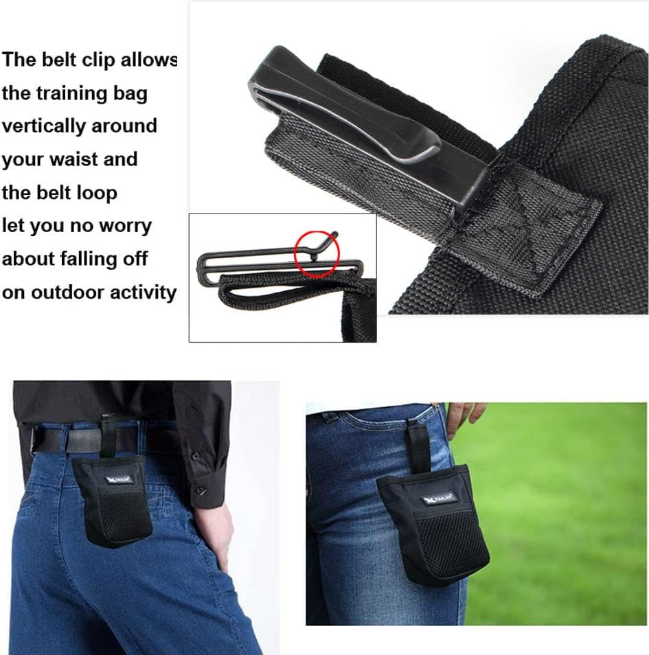Mini Dog Treat Training Pouch Pet Kibble Treat Snack Bag Portable Puppy Bait Reward Pouch Pet Training Waist Bag Dog Treat Carrier Holder Food Storage Container Pocket for Walking Training Reward