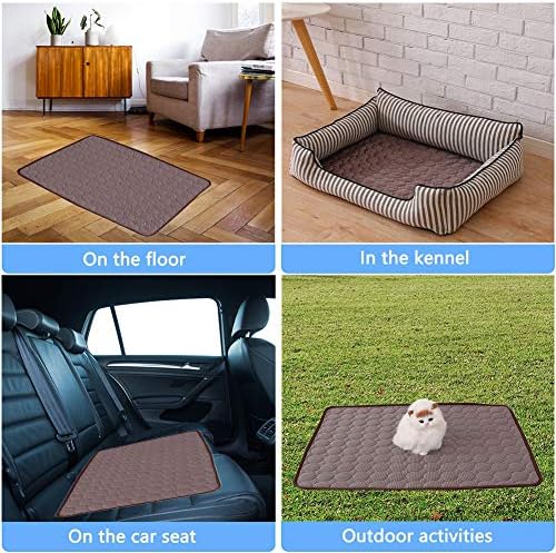 Coppthinktu Dog Cooling Mat for Dogs Self Cooling, Summer Dog Cooling Pad for Small Medium Large Dogs Cats, Pet Ice Silk Blankets Sleeping Mat, Outdoor Dog Self Cooling Crate Mats Washable Portable