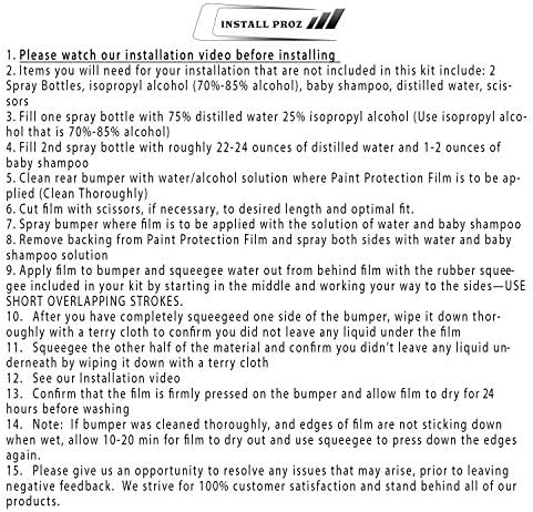 Self-Healing Clear Paint Protection-Rear Bumper Protector