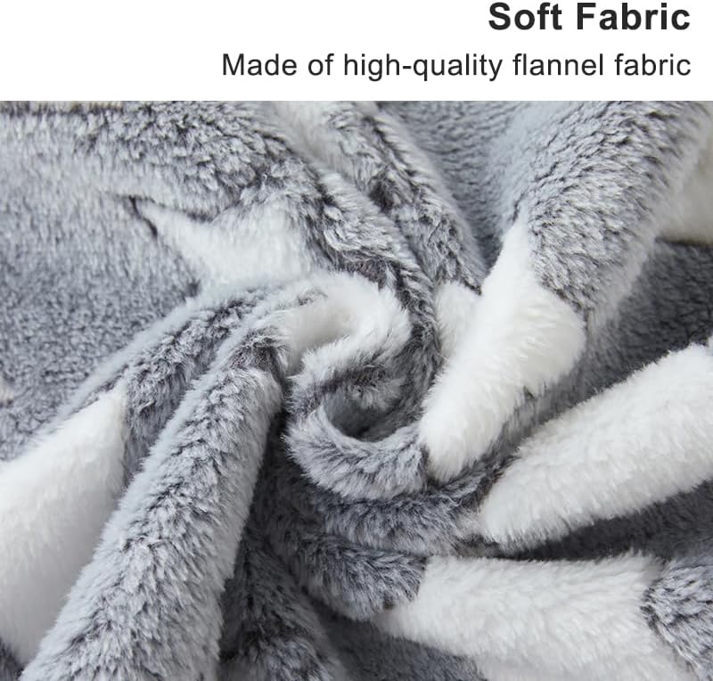 1 Pack 3 Blankets for Dog Puppy Cat (Large 41x31'', Purple, Pink, Brown)