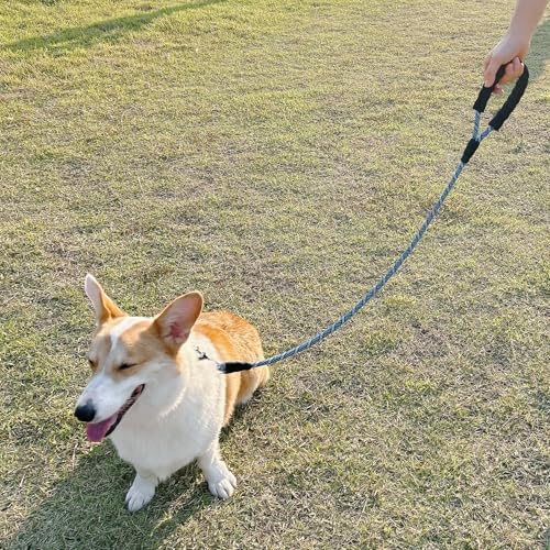 MayPaw 3ft Short Rope Dog Leash for Large Medium Dogs Soft Handle Dog Lead