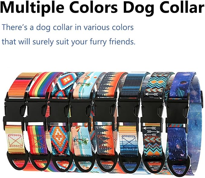 Dog Collar and Leash Set for Dogs Walking Bohemia Ethnic Style